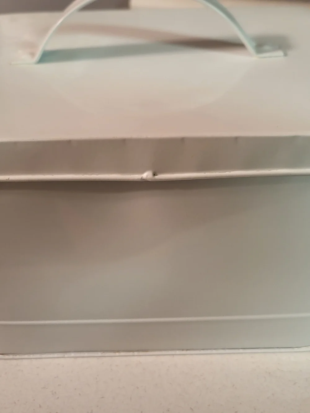 White Bread Box Storage Container - Classic Countertop Organizer
